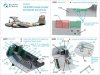 Quinta Studio QD48237 B-26K 3D-Printed & coloured Interior on decal paper (ICM) 1/48